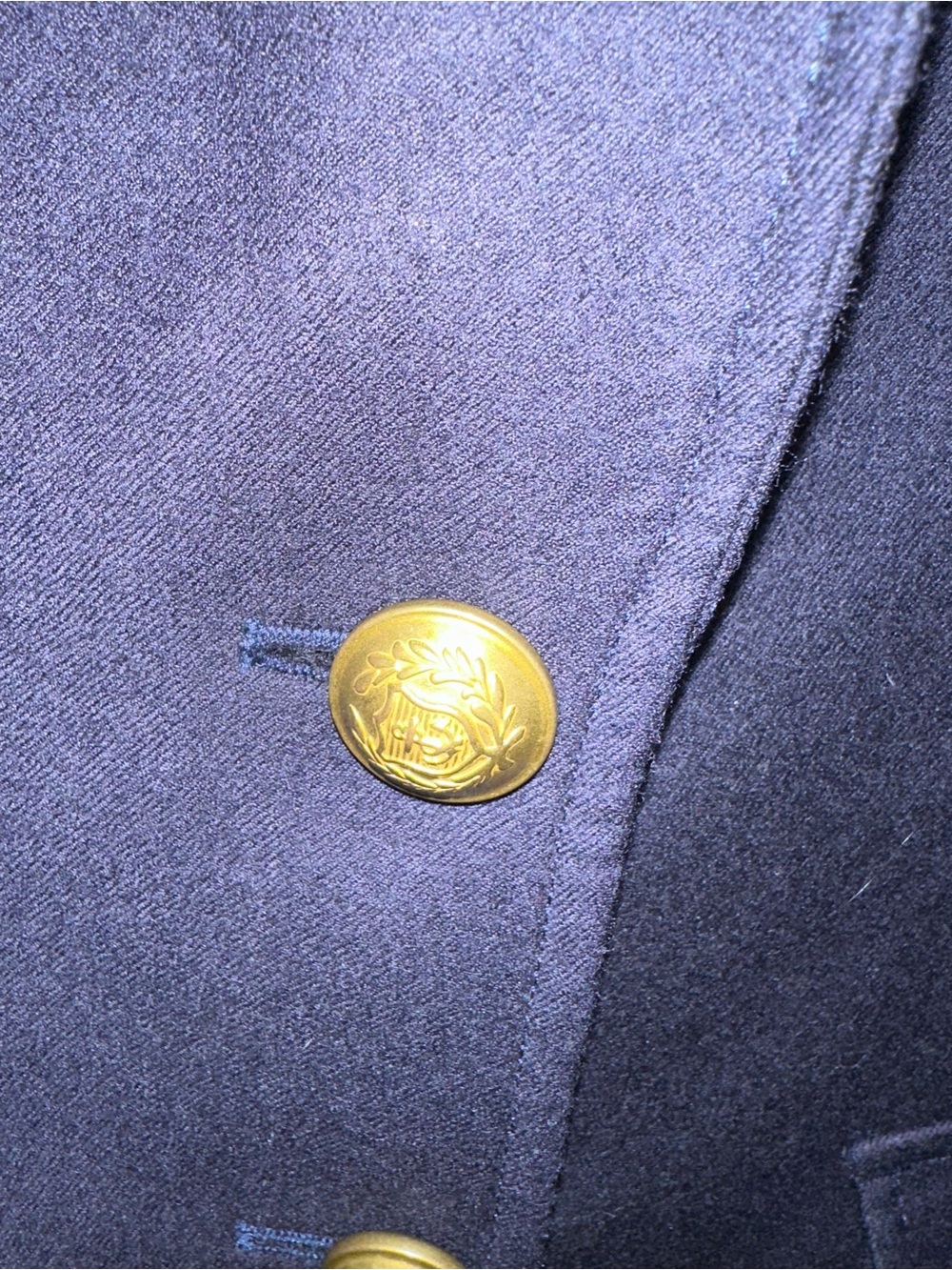 J. Crew Navy wool Two-Button Tailored Blazer with Notched Lapels - Picture 4 of 8